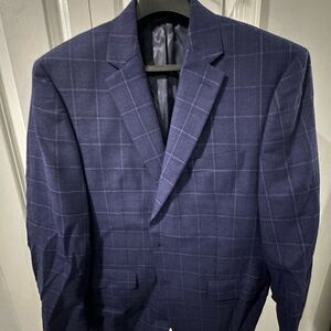 Ralph Lauren Navy Plaid Blazer